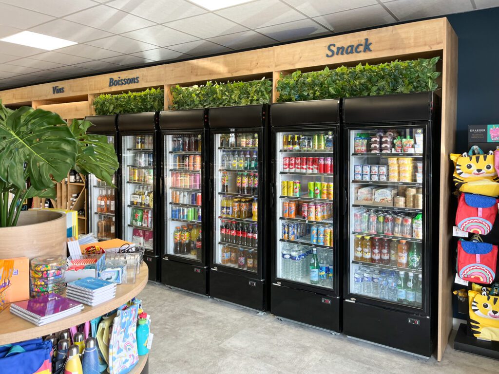 Espace boissons et snacking - Agencement tabac presse