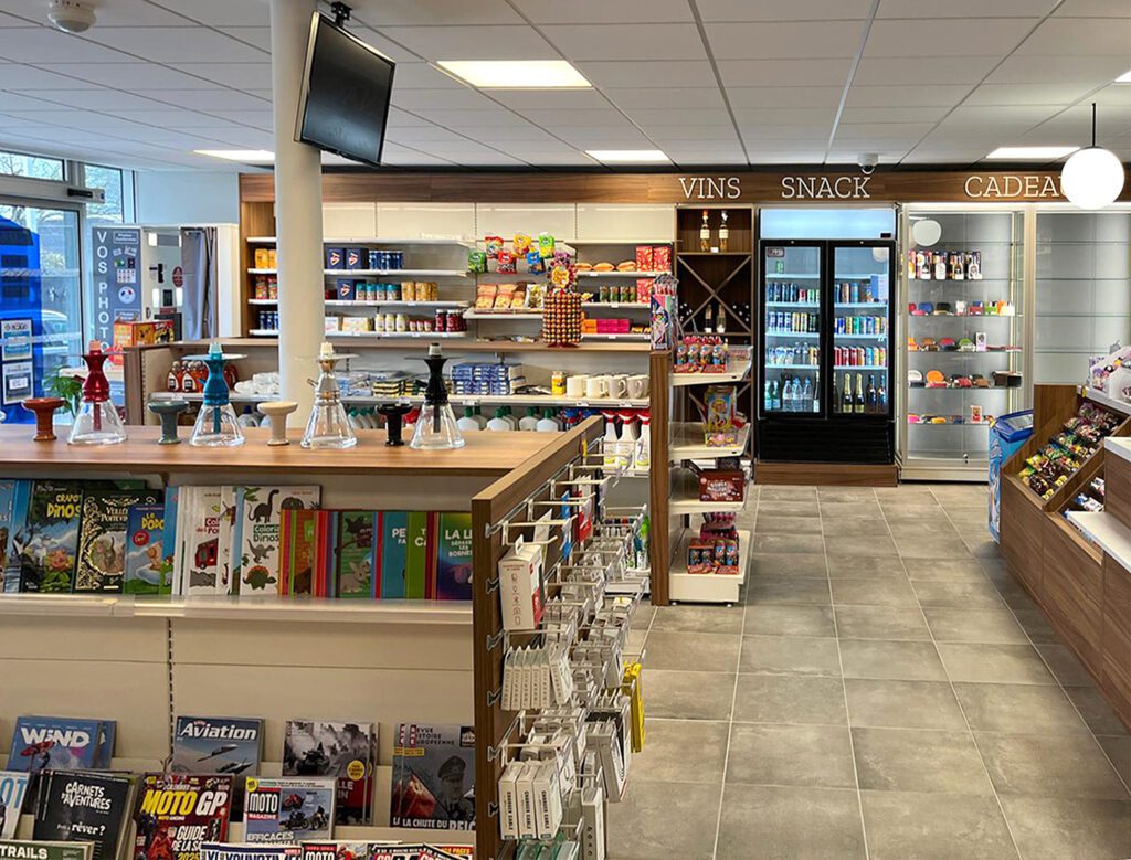 Vue generale agencement du Tabac Presse à Chatellerault