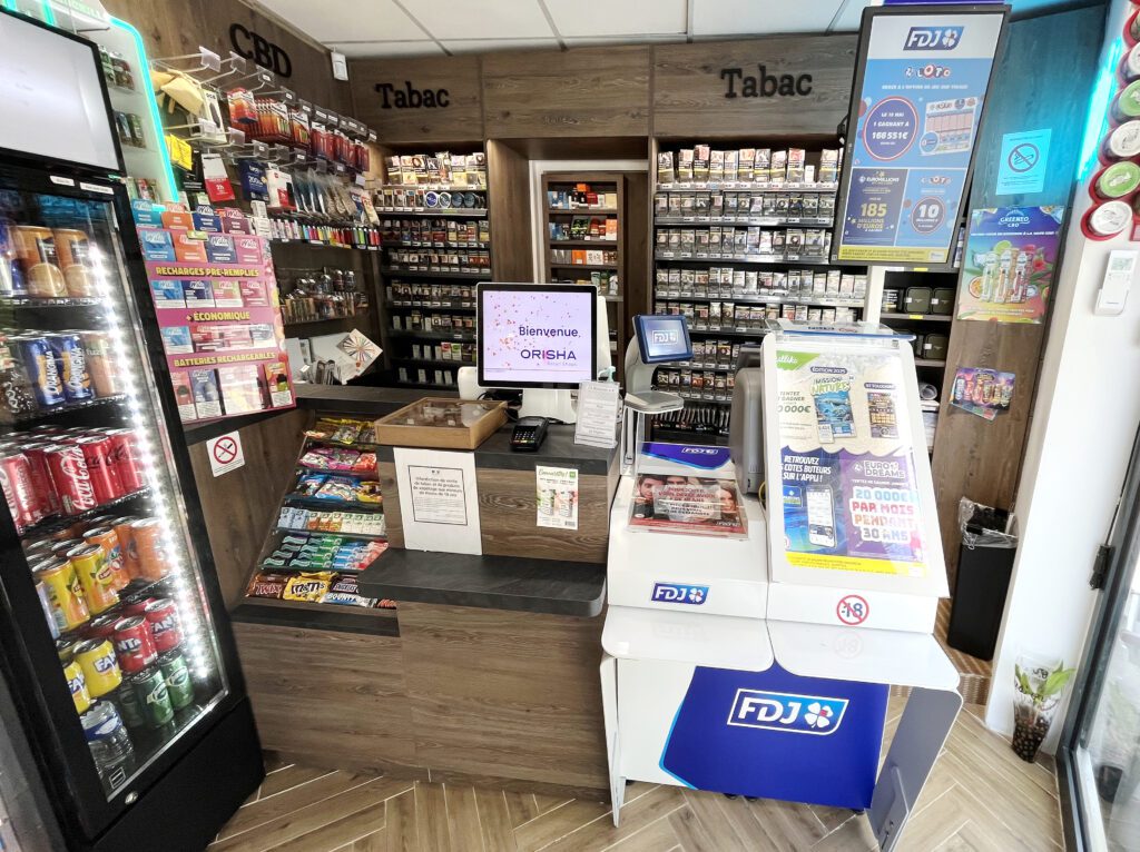 Comptoir caisse Tabac presse - Agencement Sudexpo